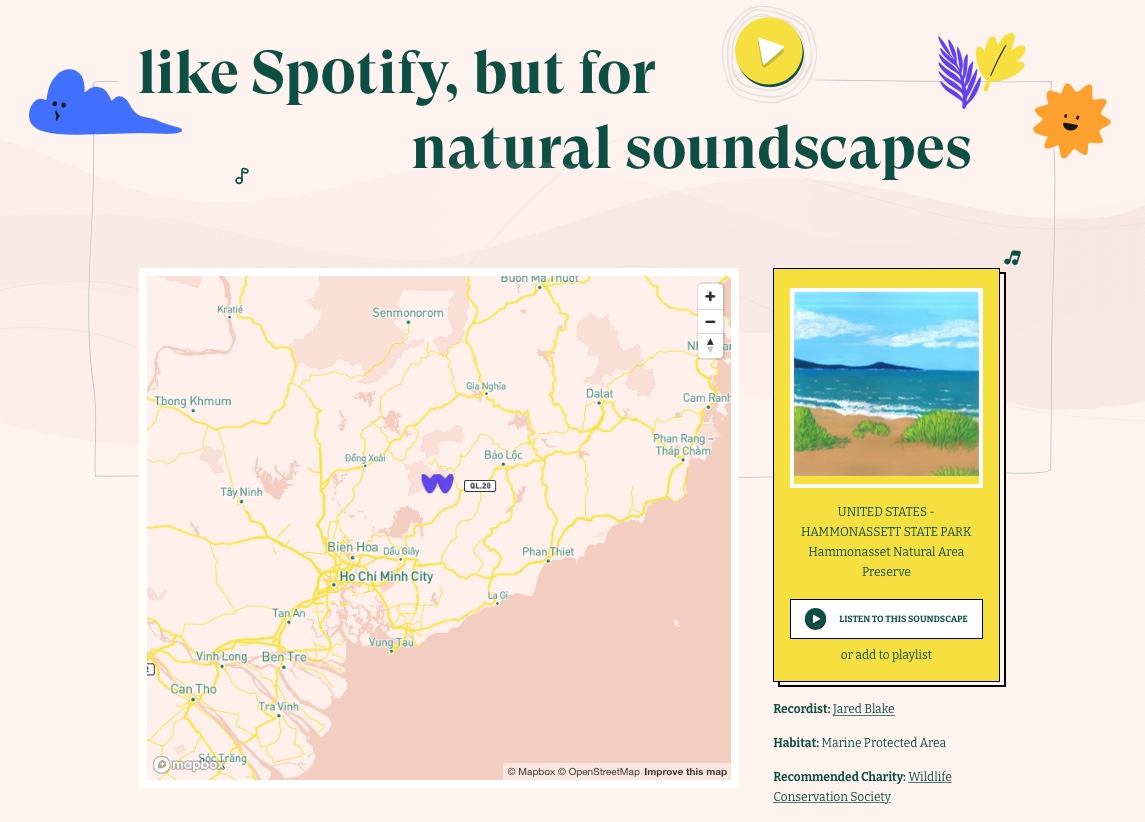 Earth.fm - trang web nghe âm thanh tự nhiên từ khắp nơi trên thế giới