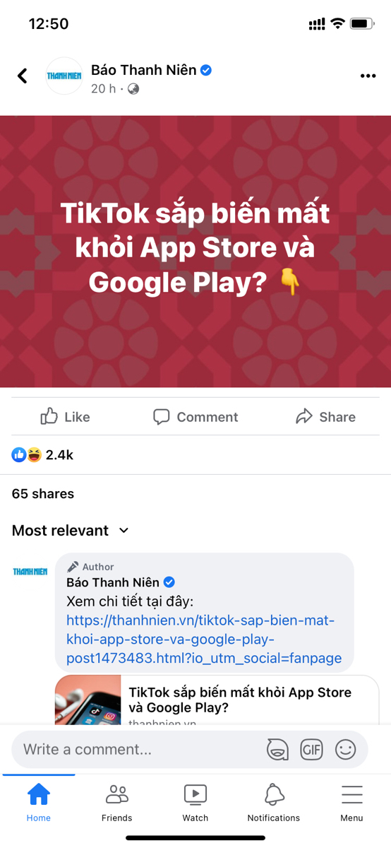 Mình thấy TikTok vui mà, mình cũng thích xài TikTok hơn mà sao lại biến mất khỏi App Store nhỉ.