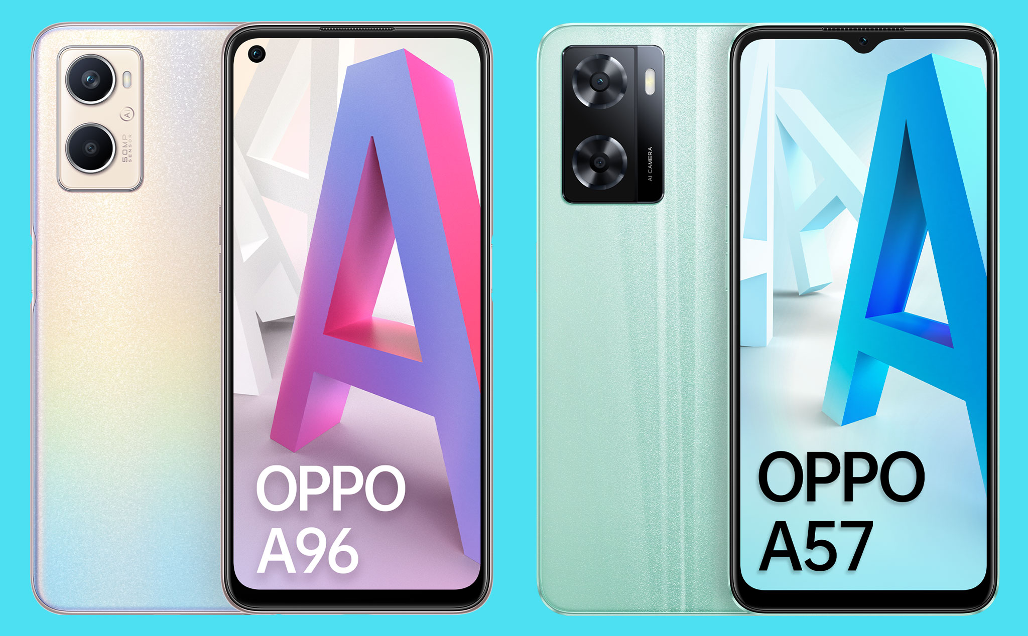 OPPO ra mắt A96 và A57 với giá lần lượt 6,99 triệu và 4,49 triệu