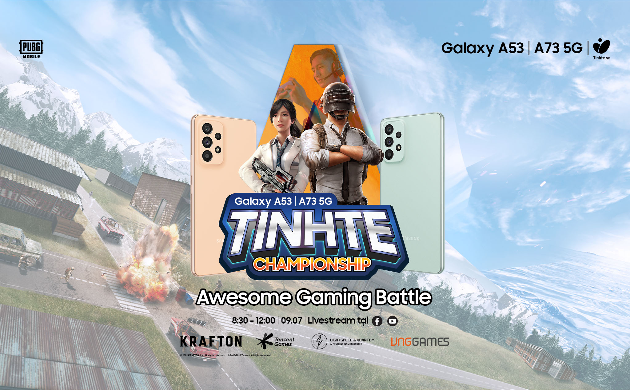 Mời anh em đi trải nghiệm Galaxy A73/A53 5G và xem chung kết giải Tinhte's Awesome Gaming Battle