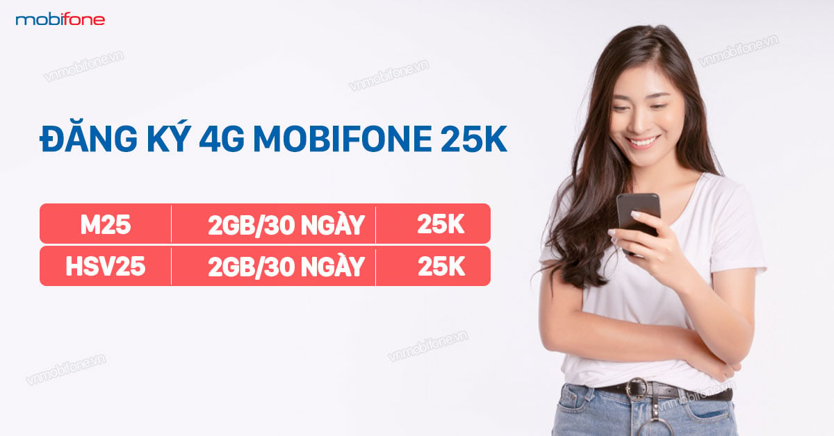 Cách Đăng Ký Gói 4G Mobi 25K