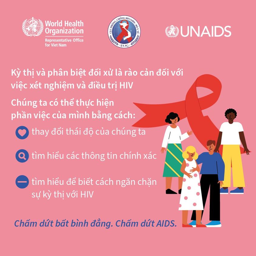 ‍♀️Kỳ thị và phân biệt đối xử với người sống chung với HIV không chỉ vô lý và phi đạo đức, điều...