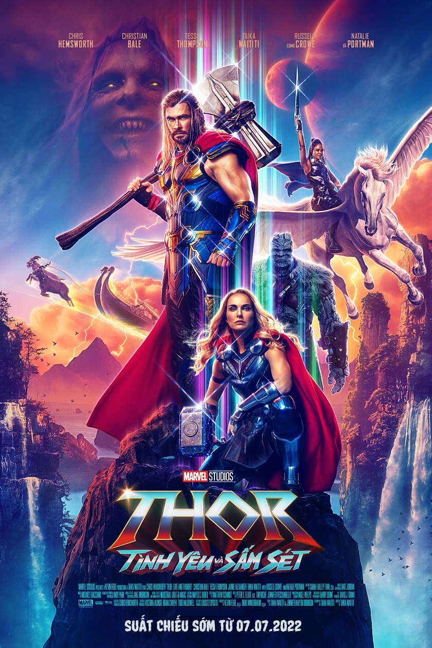 Review nhanh "Thor: Love & Thunder". Hài hước và màu sắc, nội dung rời rạc và đôi khi hơi quá "xàm".