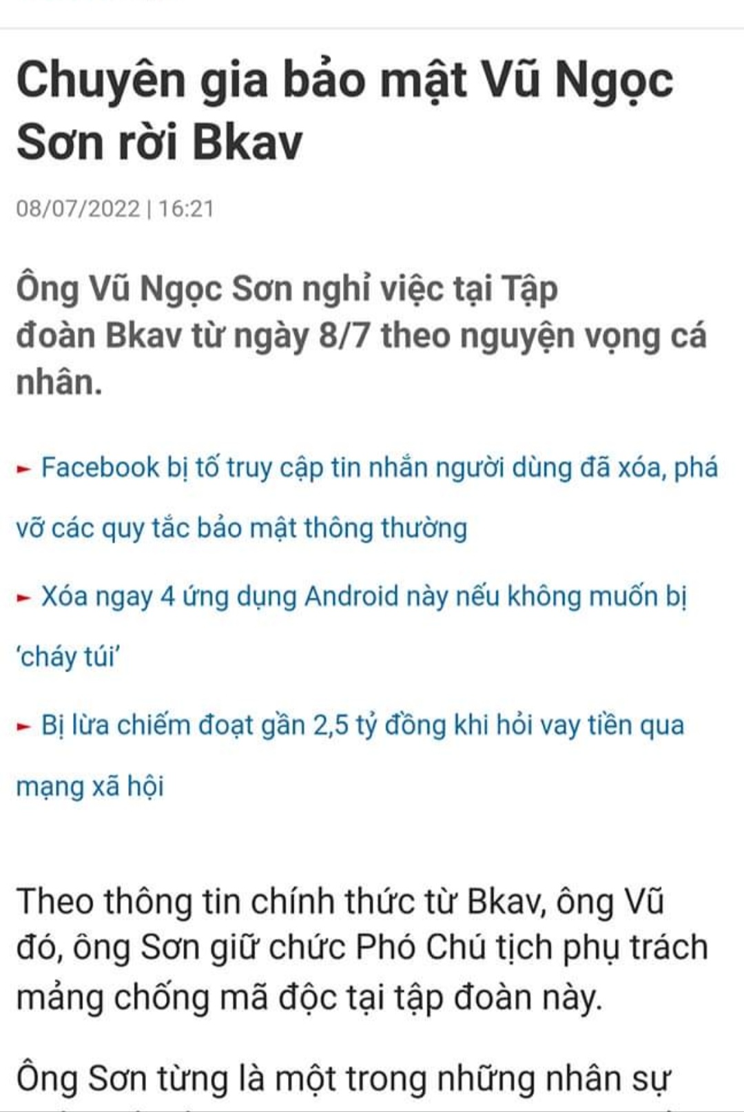 Bỏ của chạy lấy ng vì sợ ko đủ nc để đái server