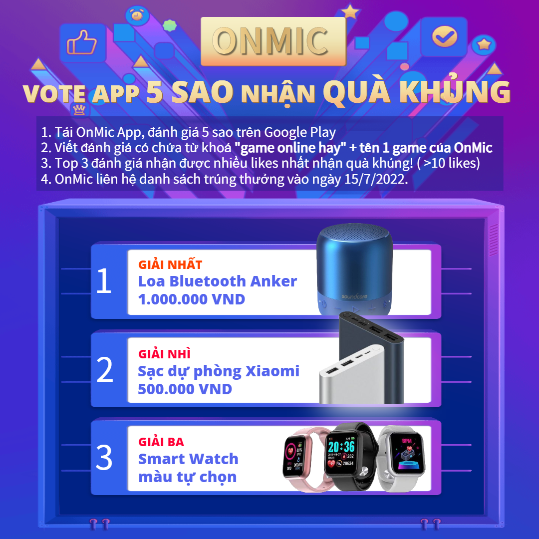 VOTE APP 5 SAO NHẬN QUÀ KHỦNG