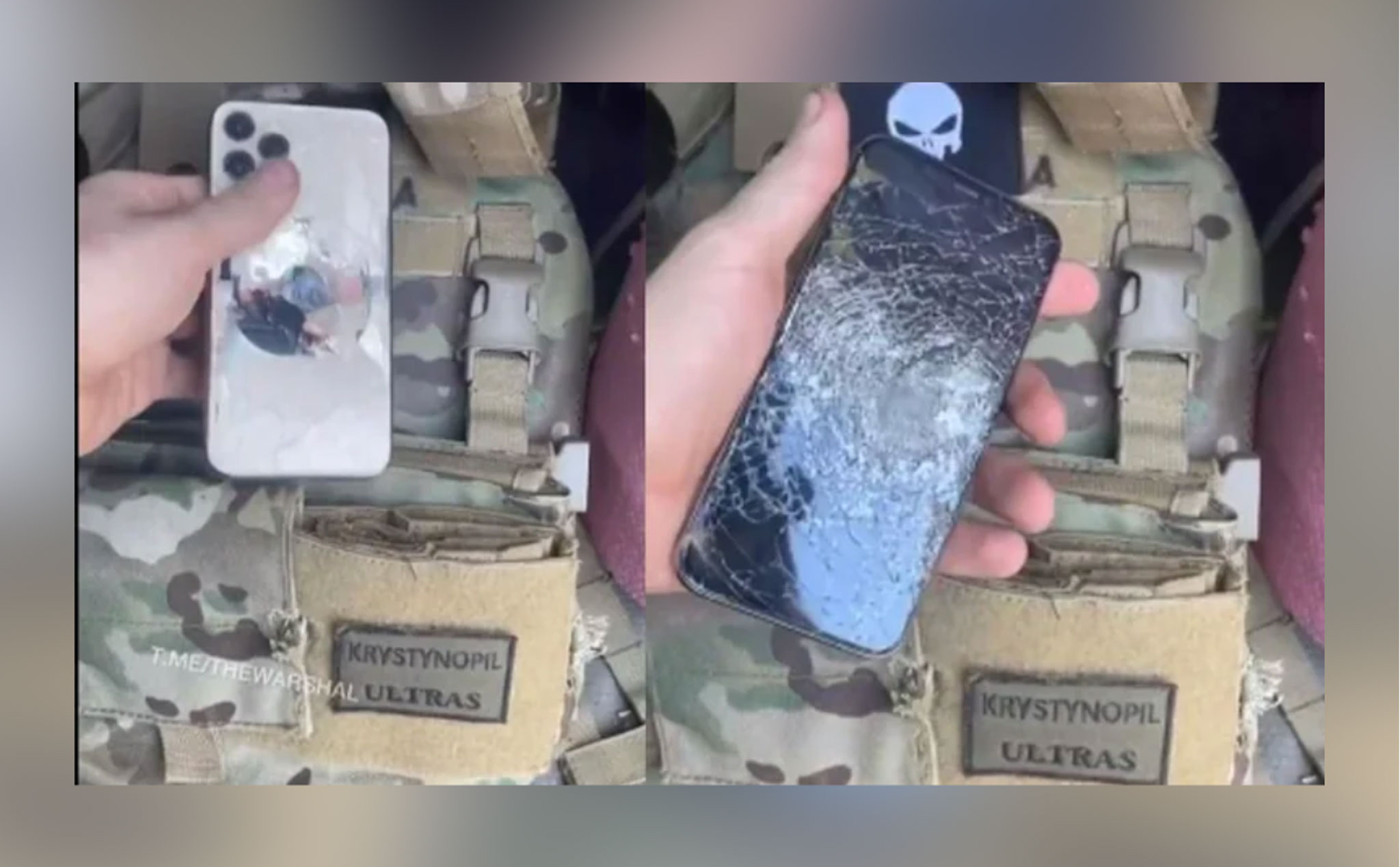 iPhone 11 đỡ phát đạn và cứu binh sĩ Ukraine một mạng