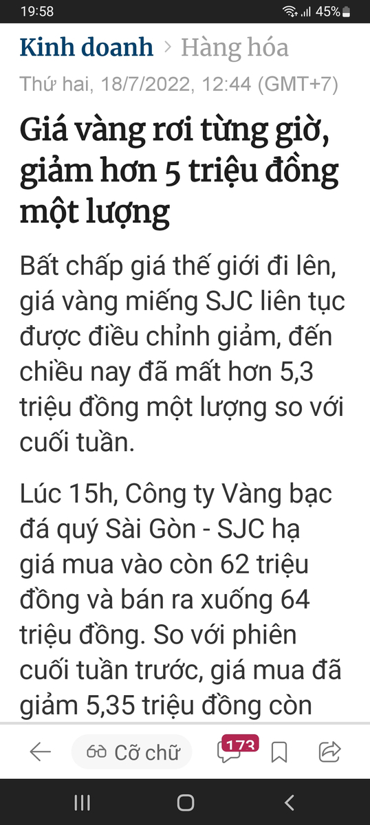 Ông nào mua vàng đầu cơ bán kiếm lời bốc shit nhé. Lúc 67 toàn đồn lên 100 đổ nhau đi mua. Bây h...