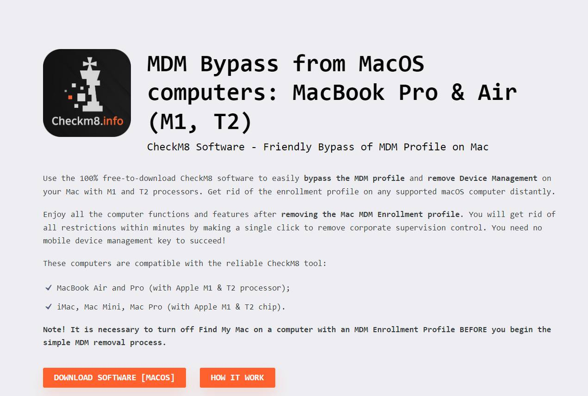 #MDM Macbook m1