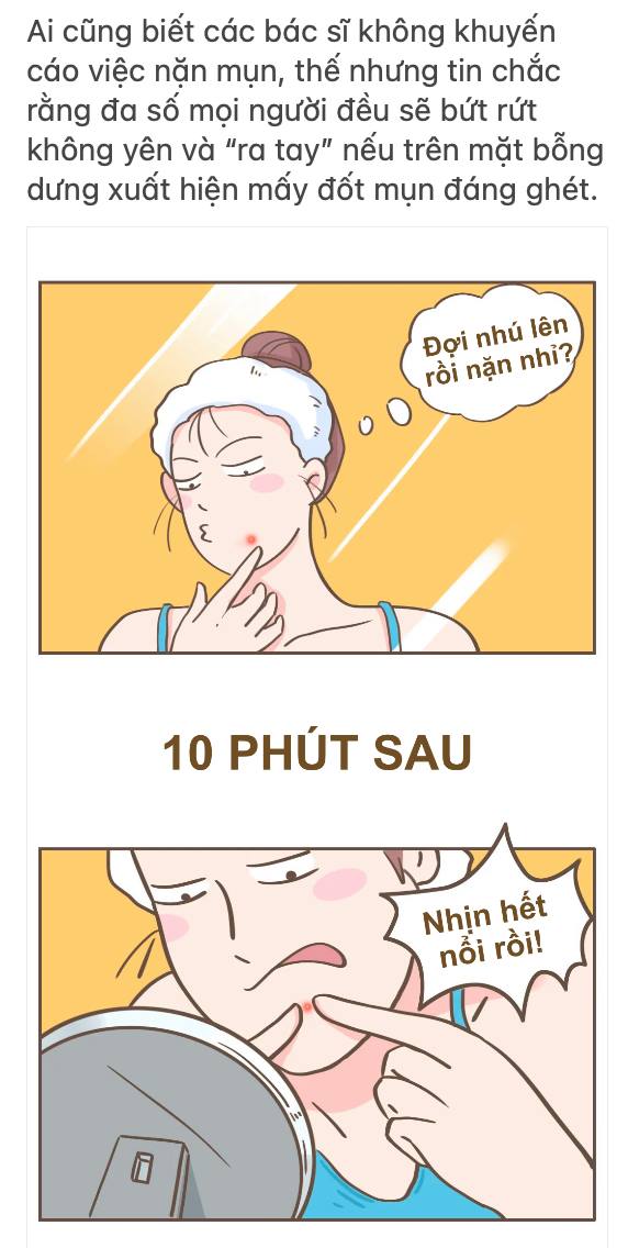 BẠN SẼ PHẢI SUY NGHĨ LẠI MỖI KHI CÓ Ý ĐỊNH NẶN MỤN SAU KHI ĐỌC HẾT BÀI NÀY