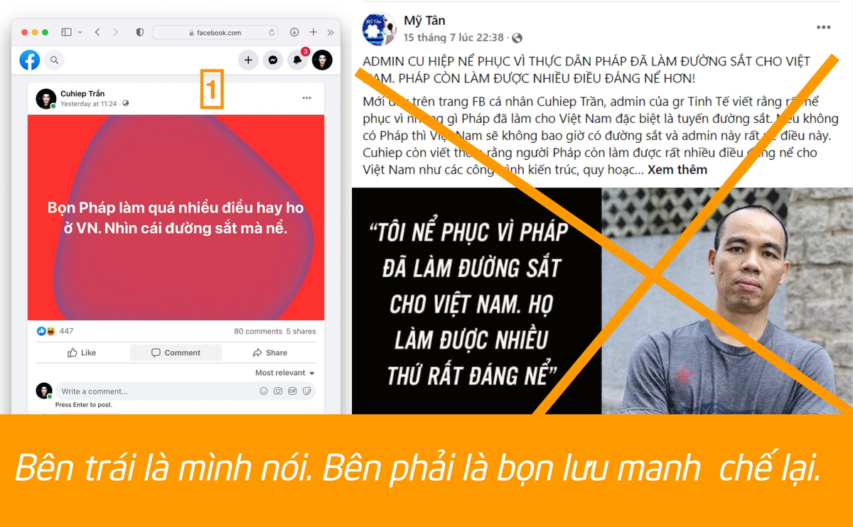 Bọn lưu manh tiếp tục đi nhét chữ vào mồm