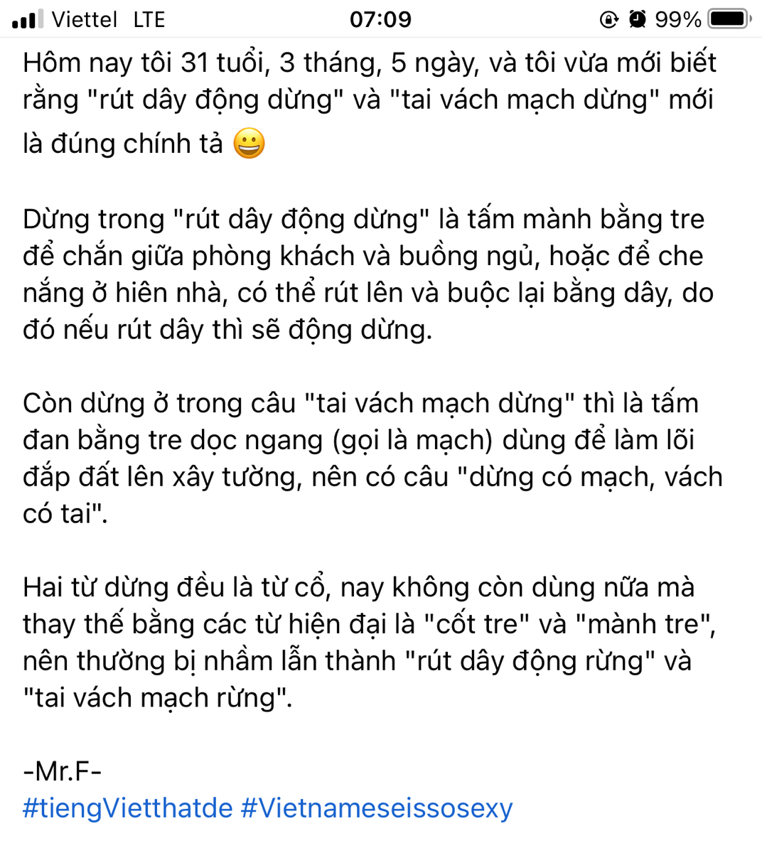 Đây là của người ta chứ tôi thì… vẫn nói ngọng lờ nờ.