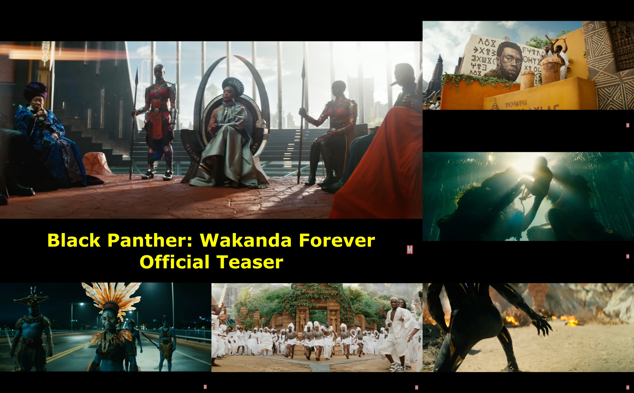 Teaser "Black Panther: Wakanda Forever": Tôn vinh T’Challa, xung đột giữa các tộc người