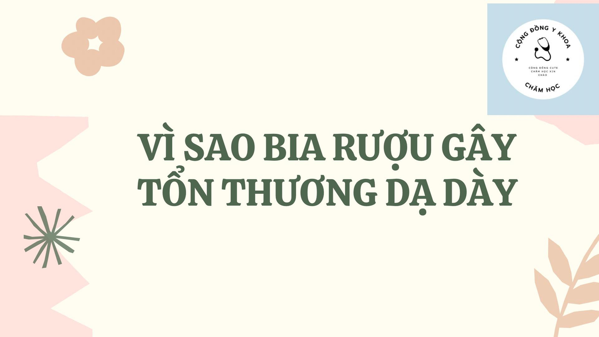 Vì sao rượu bia gây tổn thương dạ dày?