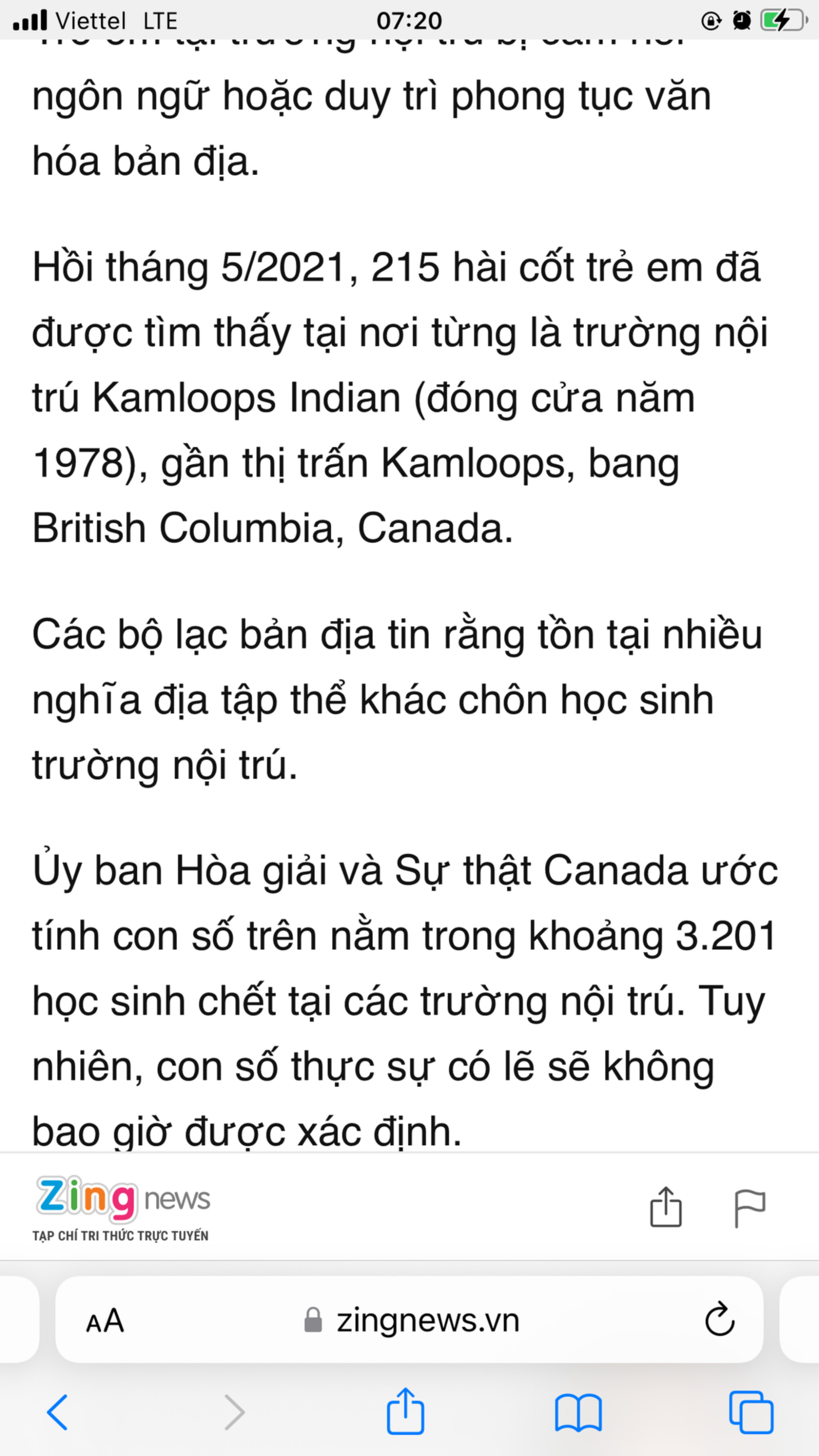 Đây có được coi là tội diệt chủng của người da trắng đối với người dân bản địa Canada không anh em?