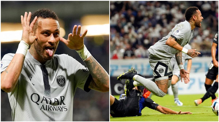 Neymar lại tung chiêu "ăn vạ" khiến Gamba Osaka há hóng mồm kinh ngạc @@ còn CĐV thì tức giận...