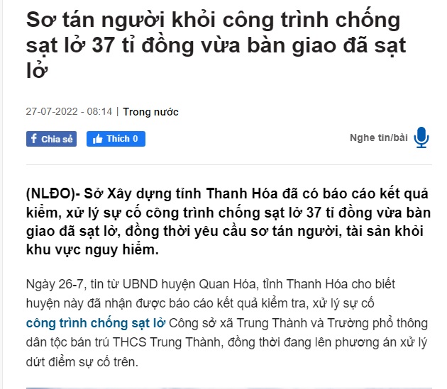 Sạt lở công trình chống sạt lở :D