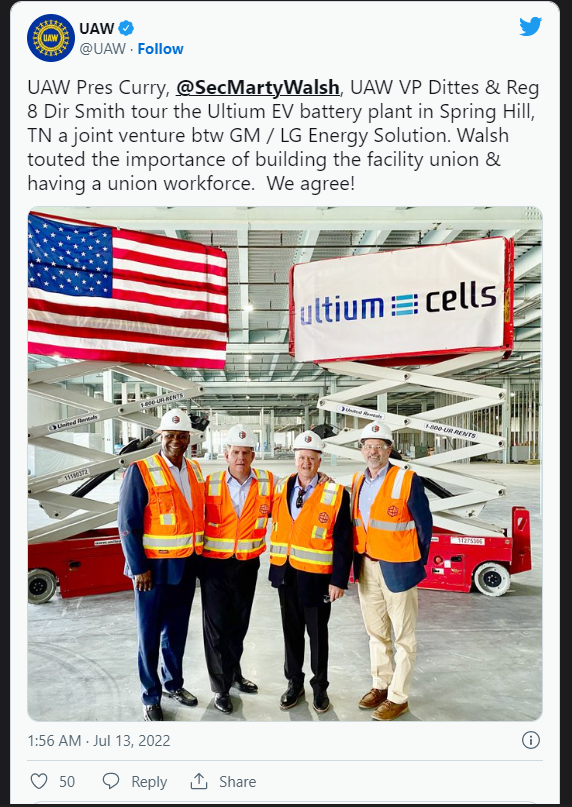 Liên doanh của General Motors (GM) và LG Engergy Solution, là Ultium Cells nhận được quyết định...