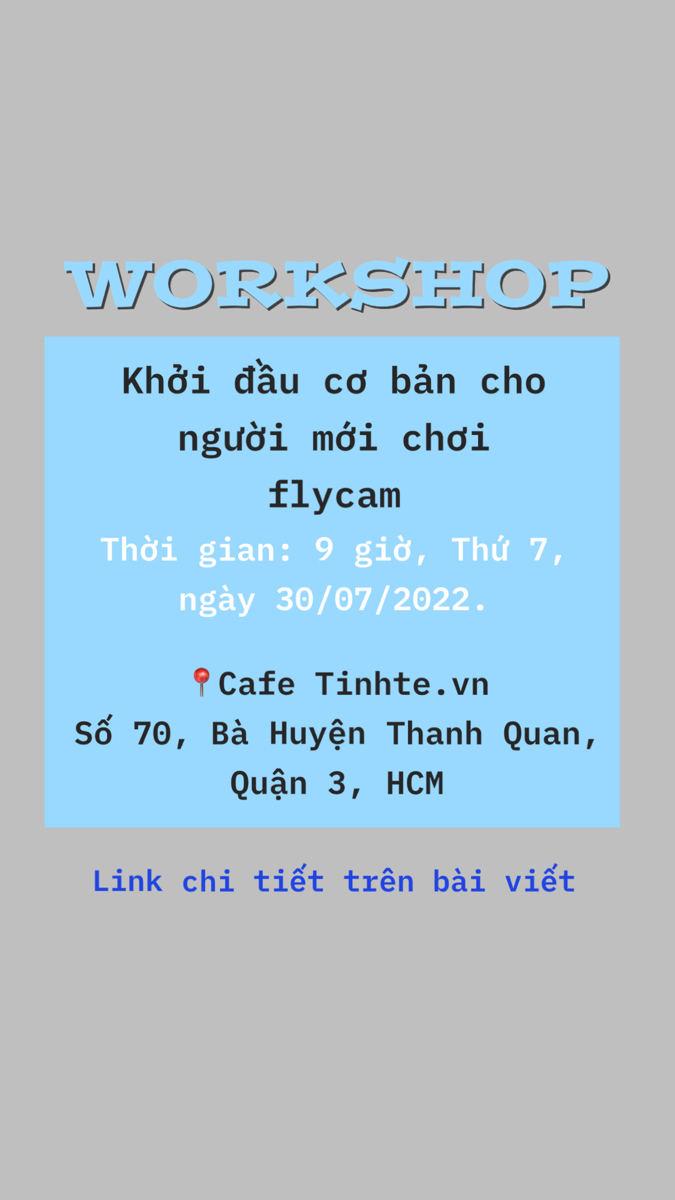 09 giờ - 11 giờ, thứ bảy 30/07/2022 Cafe Tinh tế có workshop