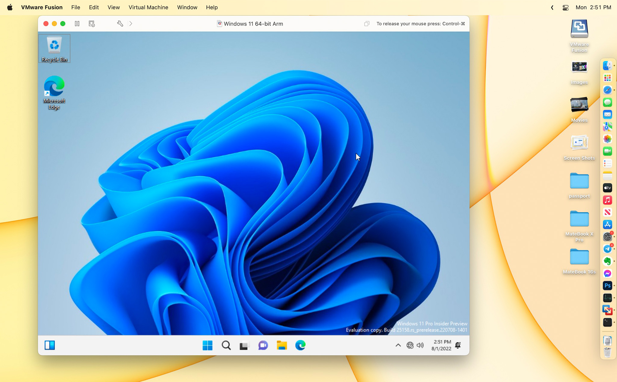 Hướng dẫn cài Windows 11 22H2 cho Mac Apple Silicon bằng VMWare Fusion Tech Preview