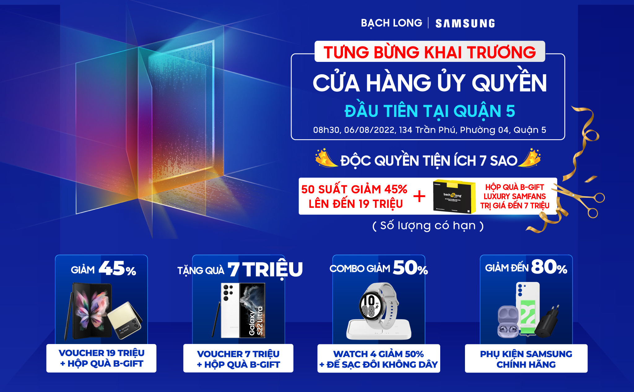 [QC] Tưng bừng khai trương Bạch Long Samsung Premium Store (SPS) đầu tiên tại quận 5