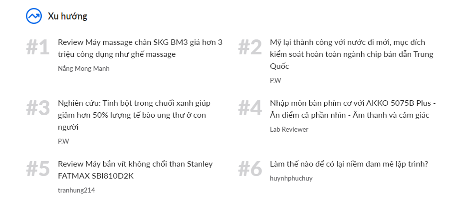 Viết bài review vui vui cũng được lên top 1 nhè