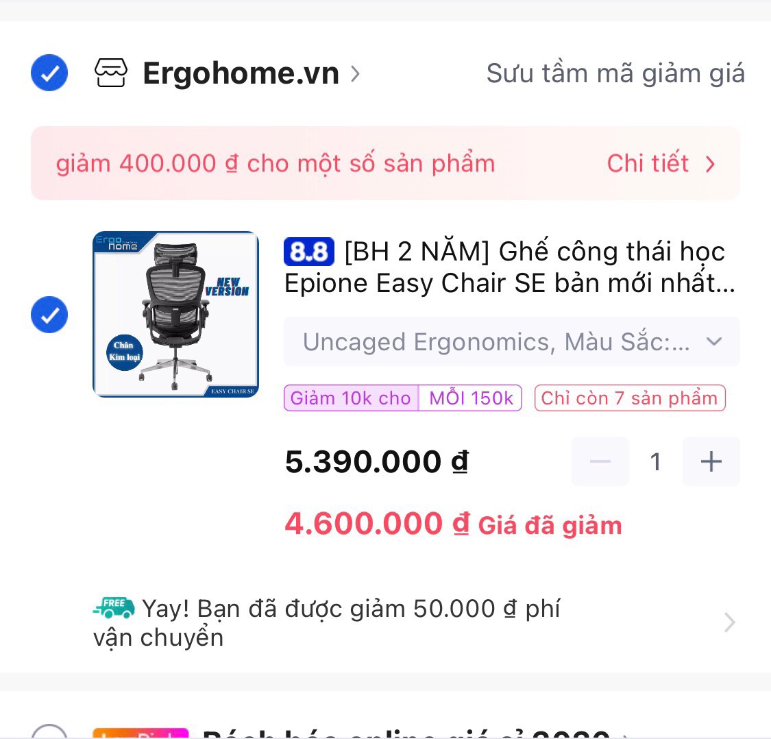 Epione SE nay sale thơm quá