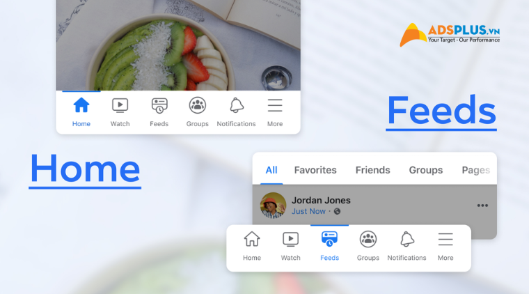 Facebook ra mắt tab Feeds và Home trong ứng dụng