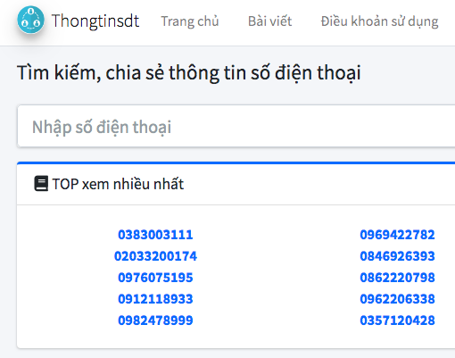 Thảo luận vấn đề tìm kiếm thông tin số điện thoại một cách tiện lợi và nhanh chóng, tư vấn anh em...