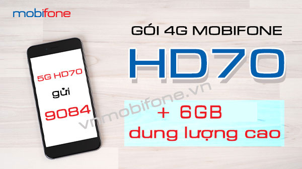 Cách Đăng Ký Gói HD70 MobiFone