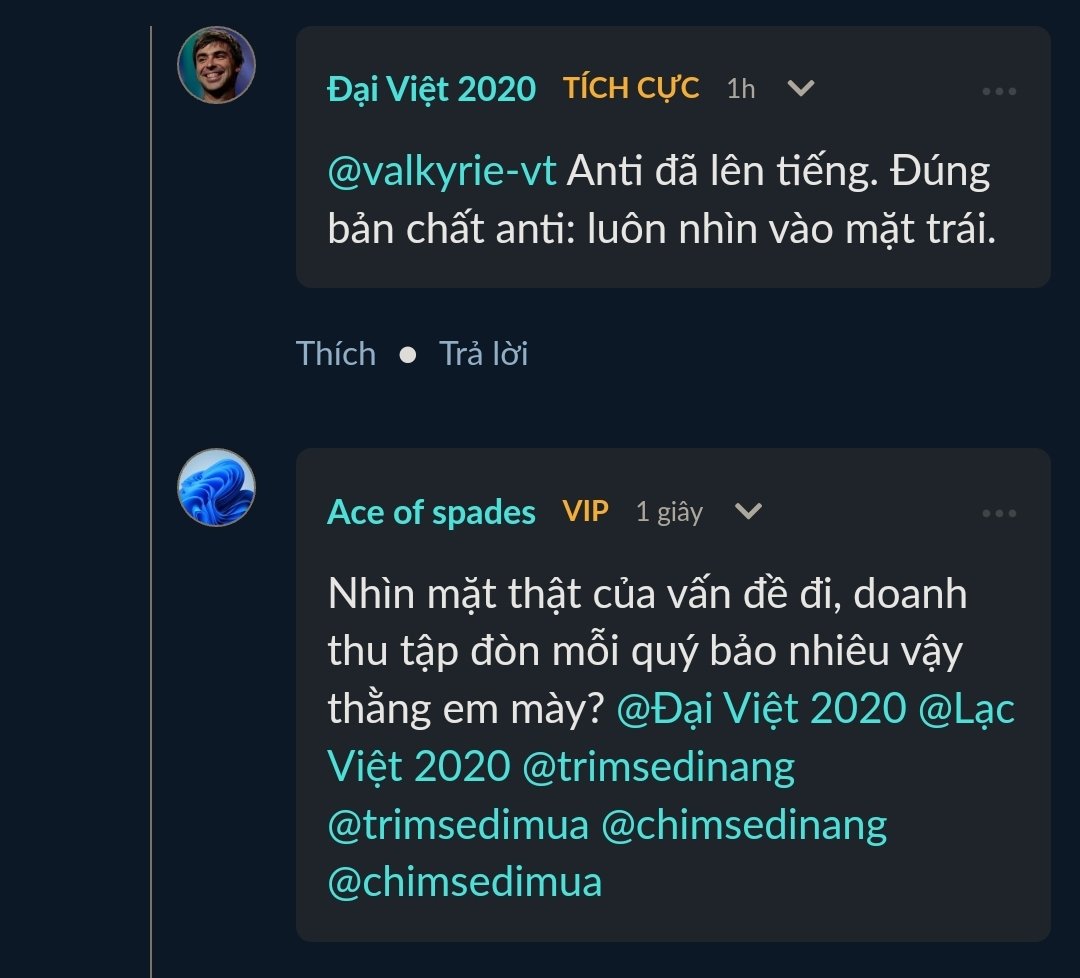 Nhìn mặt thật của vấn đề cùng @Đại Việt 2020 @Lạc Việt 2020 @trimsedinang @trimsedimua...