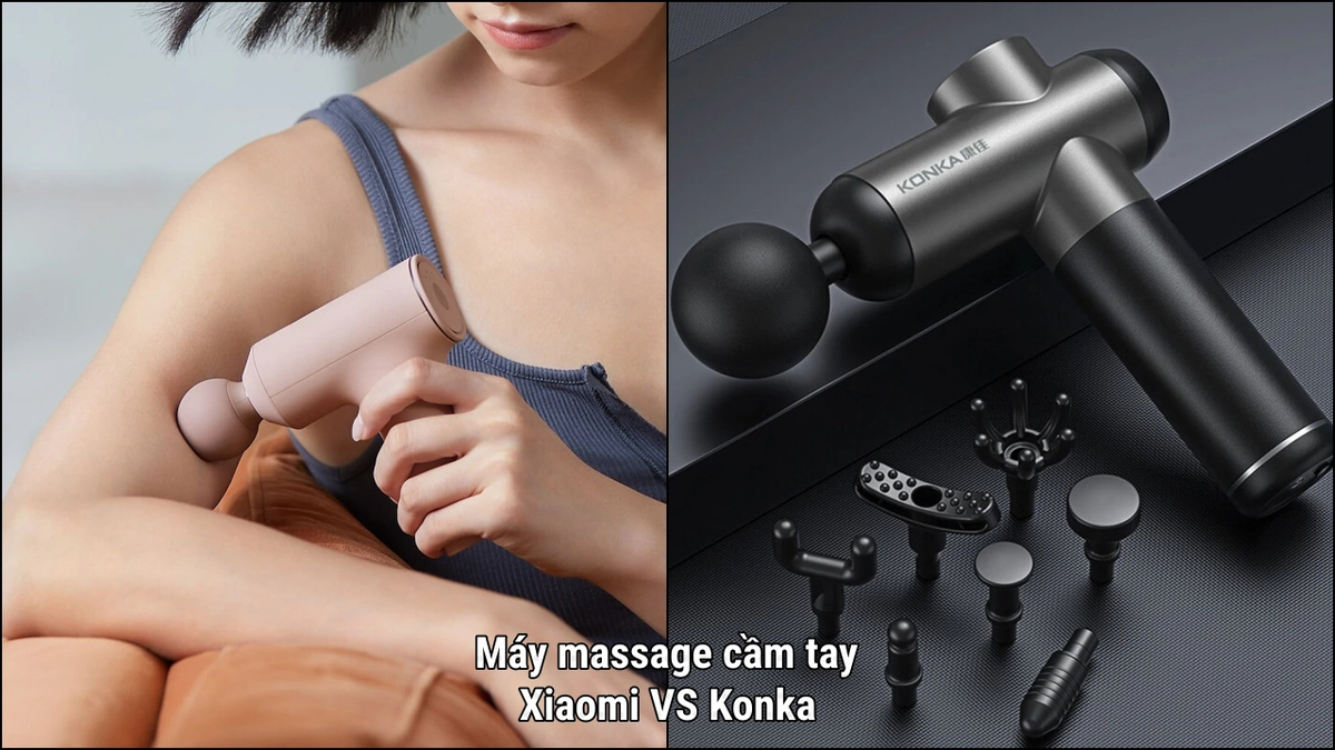 So sánh súng massage Xiaomi Mijia YMJM-M351 và Konka A8: Tiền nào của nấy liệu có sai?