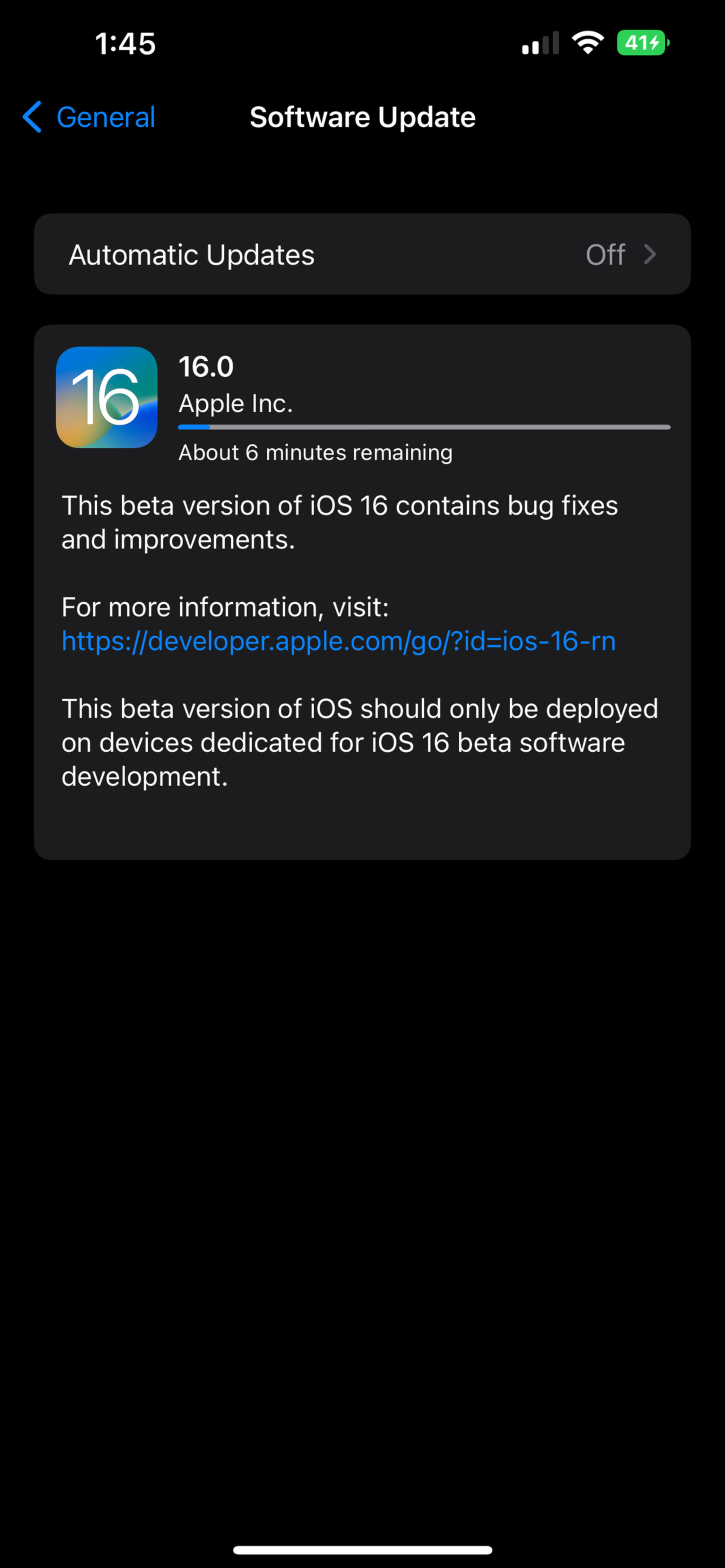 16/8 apple tùng ra tiếp bản ios 16 (beta6) fix lỗi gõ bàn phím tv và cải thiện hiệu năng cng như...