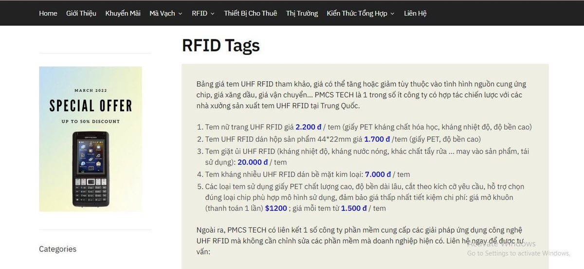 Anh em nào đã dán thẻ ETC mất phí 120k chưa? Thẻ đấy có phải là cái RFID tag này không nhỉ?
