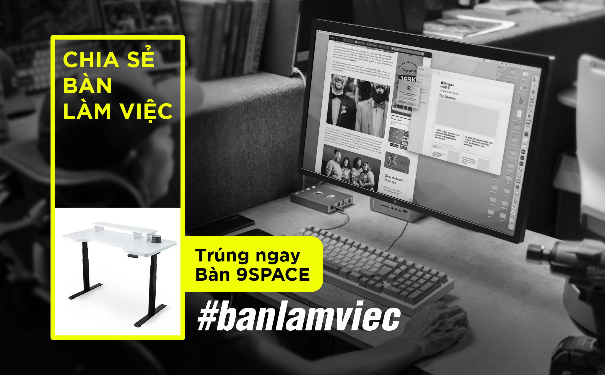 Mời tham gia chia sẻ bàn làm việc trúng bàn làm việc