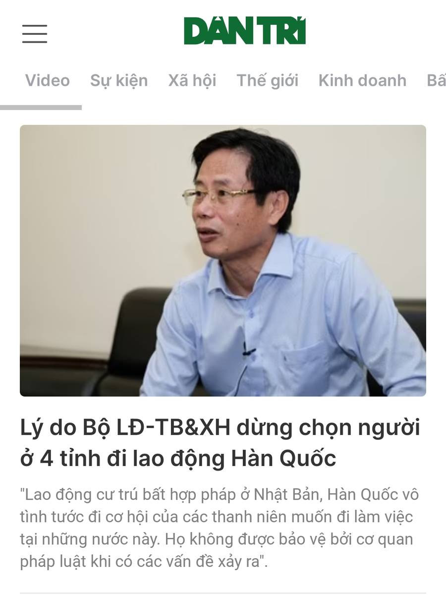 Theo Phó cục trưởng Cục quản lý lao động ngoài nước, hồi tháng 6 vừa qua, Bộ LĐ-TB&XH đã có thông...