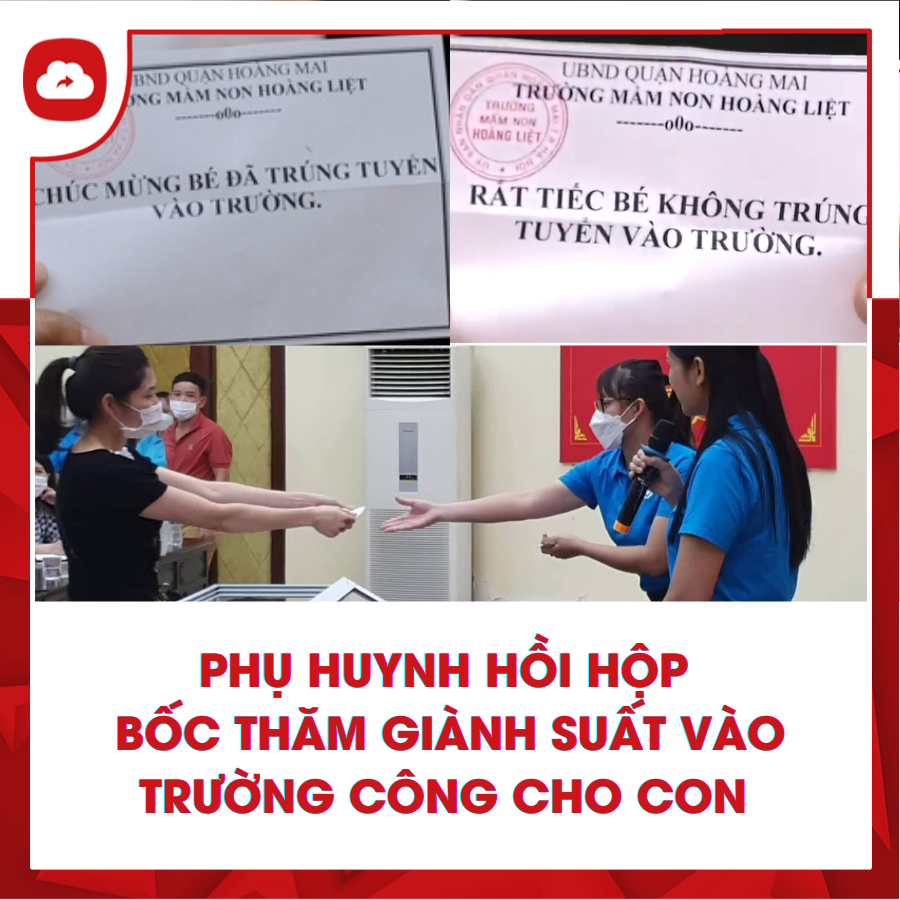 TRƯỢT ĐẠI HỌC LÀ DO CON 
NHƯNG TRƯỢT MẦM NON LÀ DO BỐ MẸ