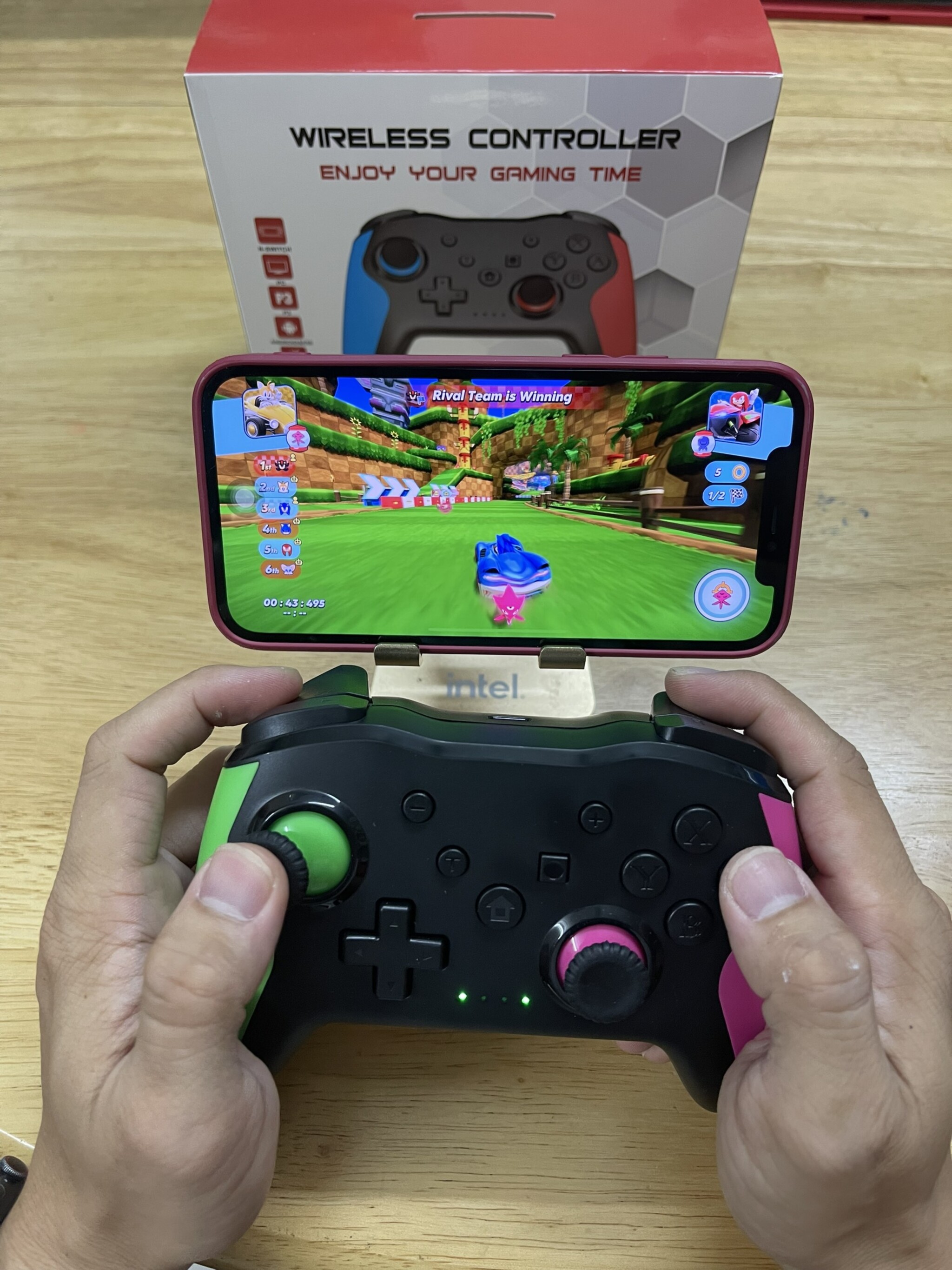 Test thử tay cầm chơi game điện thoại pc không dây 9609 Bluetooth 499k đa nền tảng PC / iOS / Switch