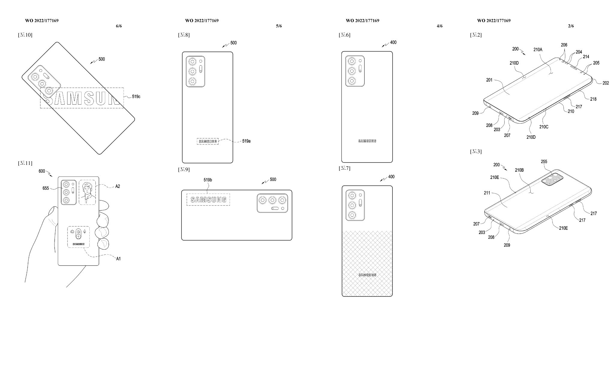 Samsung có bằng sáng chế về mẫu smartphone với màn hình kép "có thể tàng hình" đặt ở mặt lưng