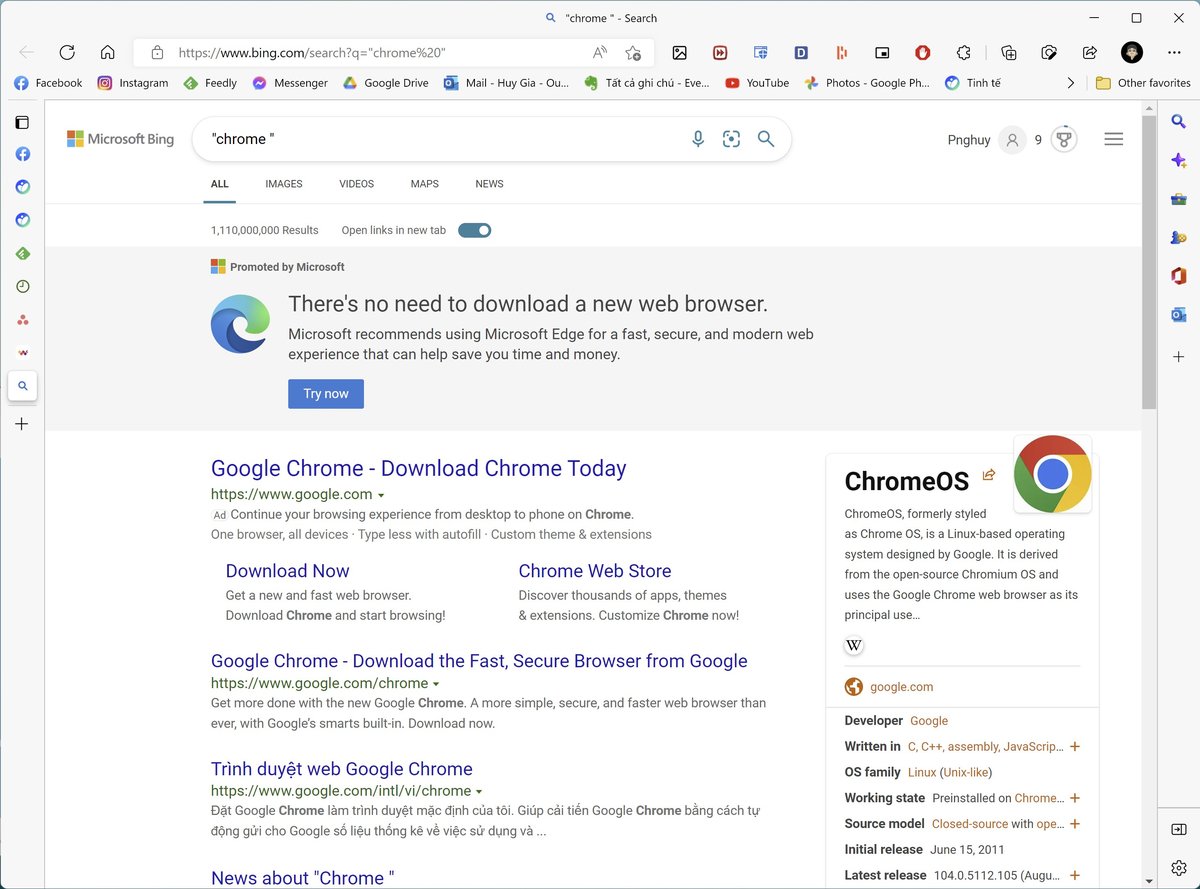 vào Search của Windows gõ thử Chrome hihi