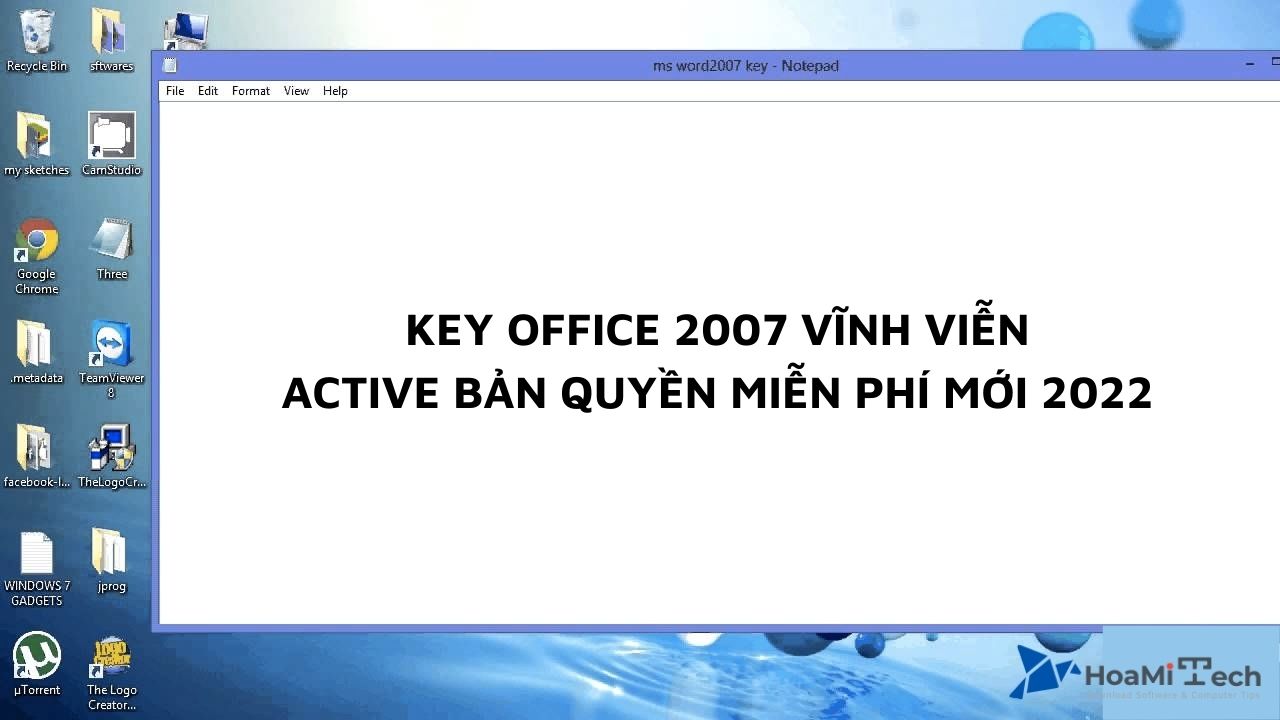 Key Office 2007 vĩnh viễn | Active bản quyền miễn phí mới 2022