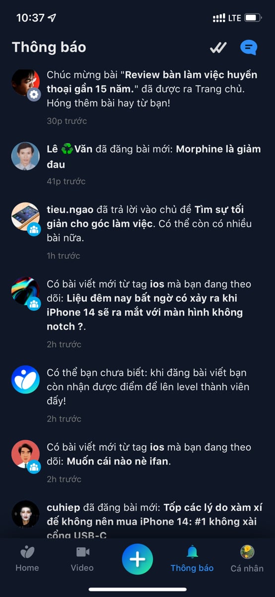 Sau bao ngày (cụ thể là 13 năm ở tinhte) giờ mới có bài trên trang chủ. Mọi người xem nhé. Vui quá.