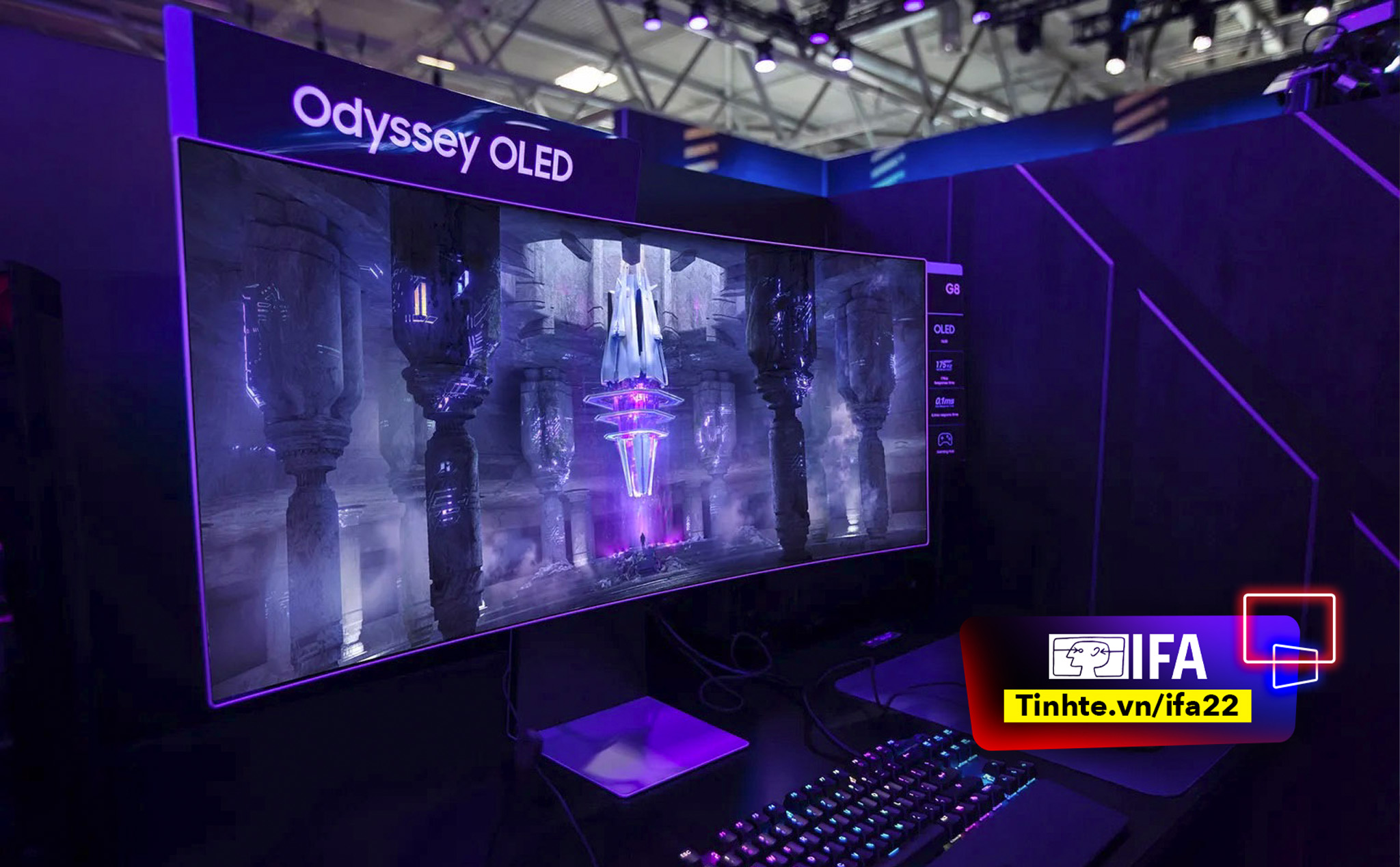 #IFA22: Samsung giới thiệu Odyssey OLED G8, màn hình gaming OLED đầu tiên của hãng