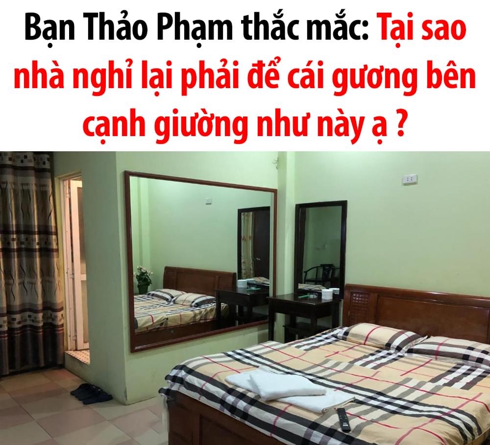 Mình cũng thắc mắc nì ! chắc để nằm ngủ xem dáng ngủ nào đẹp nhất.