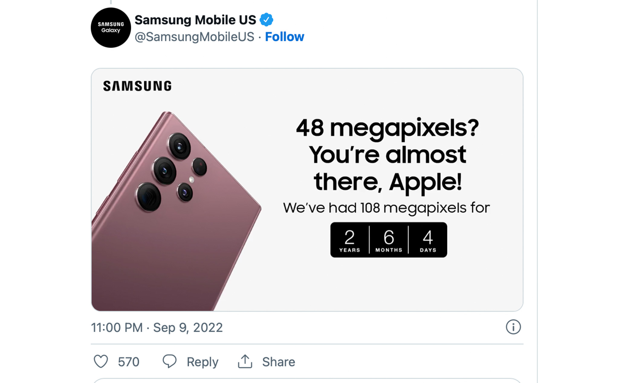 Samsung đăng loạt quảng cáo lên Twitter "troll" Apple