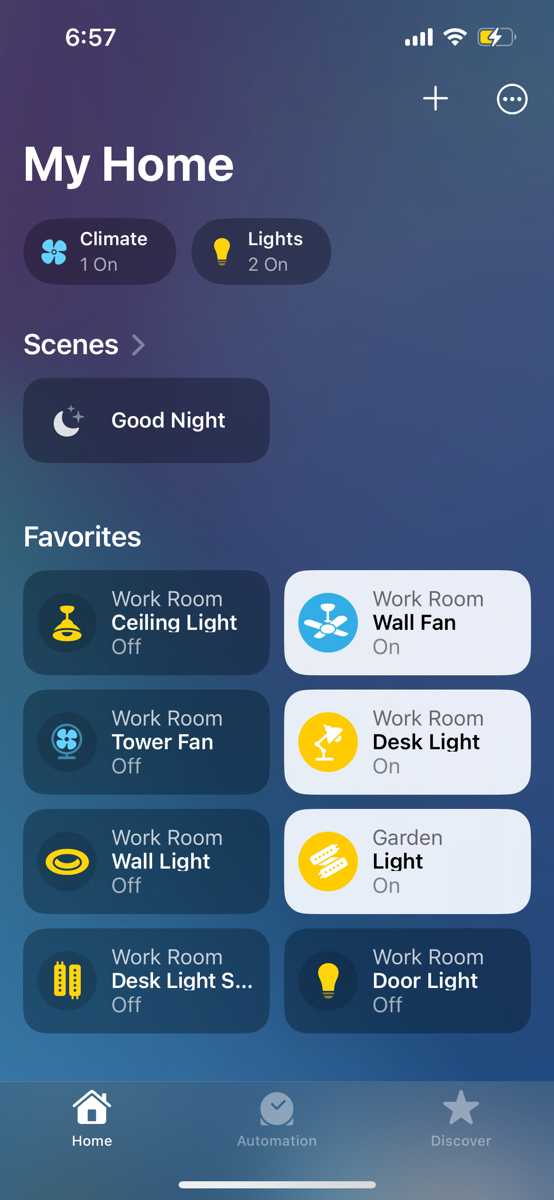 iOS16 Homekit được cập nhật lại UI , UX của SmartHome devices giống với UX set Focus, Disturb … - T