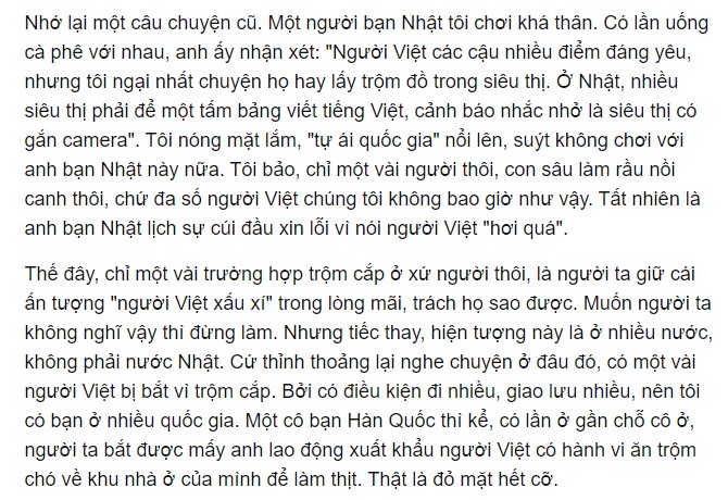 Thằng nào làm thì thằng đó tự thấy nhục. Báo CAND ko việc gì phải nhục giùm. Thế nhóe ;)