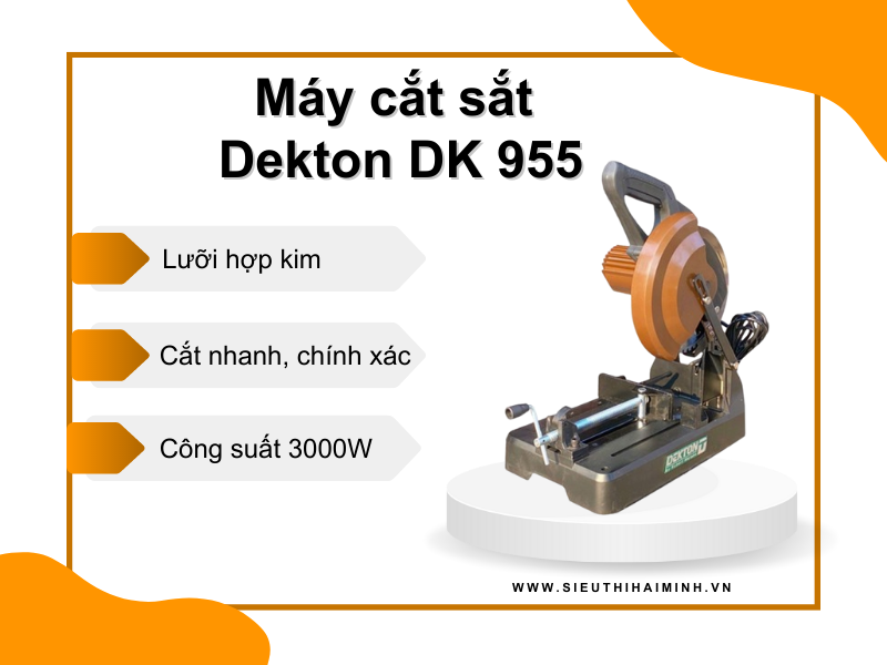 Review sản phẩm máy cắt sắt DK 955 hãng Dekton