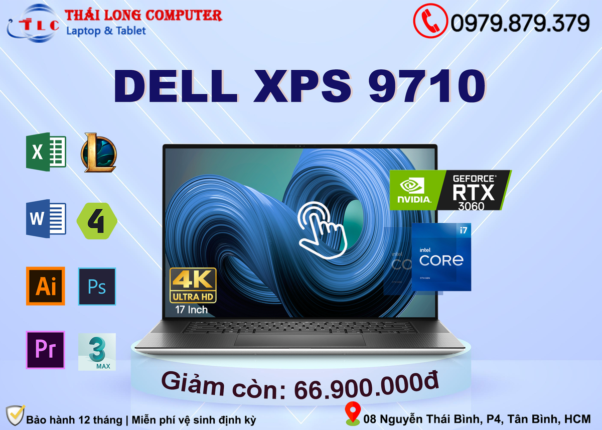 Mình đang định mua con dell XPS 9710. Hiện tại thì mình chỉ thấy ở Thái Long Computer là cón con...