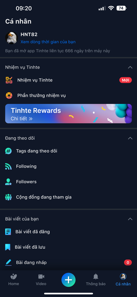 666 ngày mở App Tinhte chơi