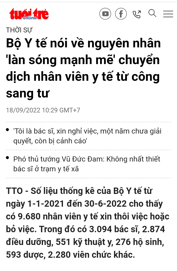 Chúng ta cứ để ai đó lo cho cuộc chúng ta thì sẽ có ngày vào nhà thương không có bác sĩ.